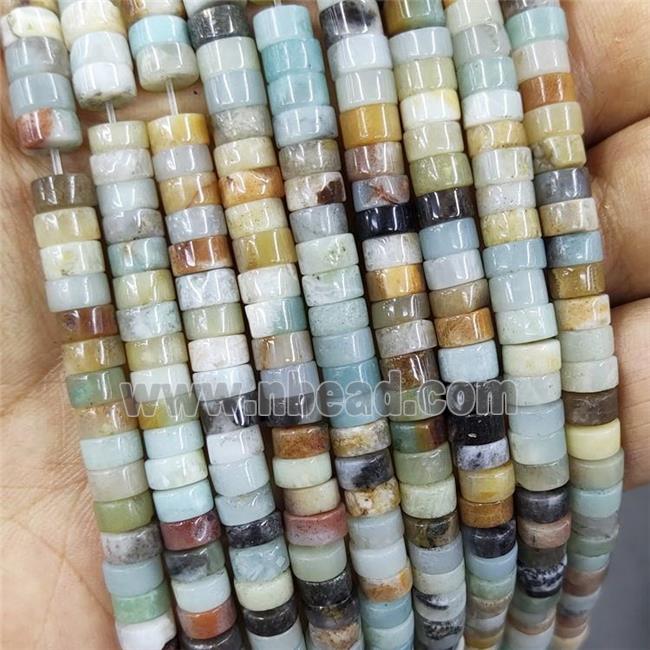Natural Chinese Amazonite Heishi Spacer Beads Multicolor