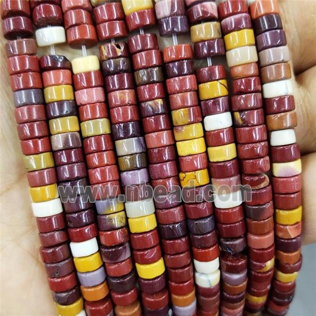Natural Mookaite Heishi Spacer Beads Multicolor