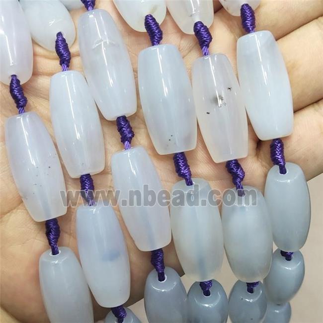 Natural Agate Rice Beads White