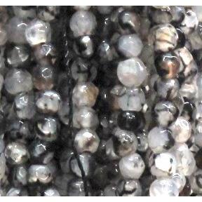agate beads, faceted round