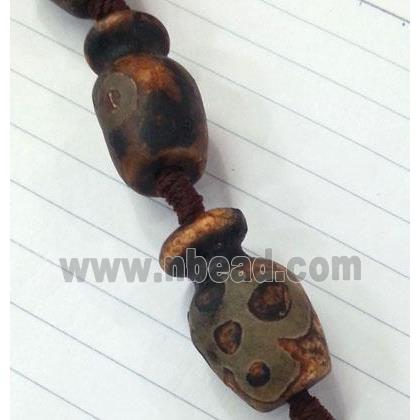 tibet style agate beads, bottle shaped