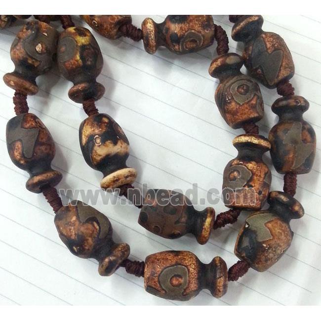 tibet style agate beads, bottle shaped