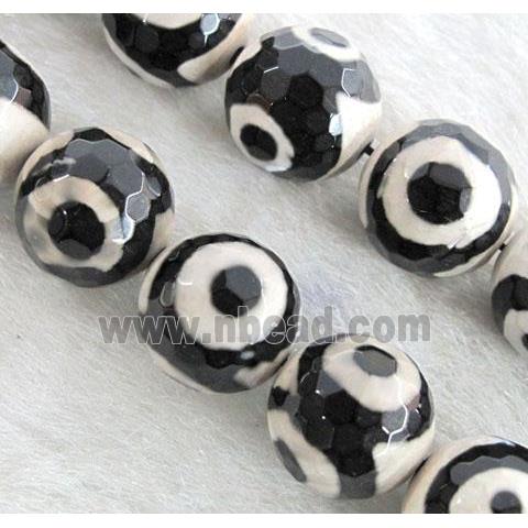 tibet style agate beads, skyeye, faceted round