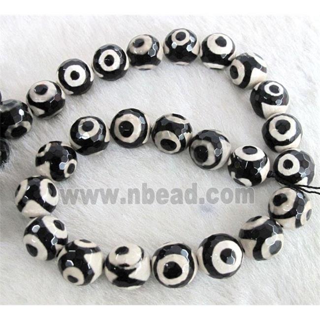 tibet style agate beads, skyeye, faceted round