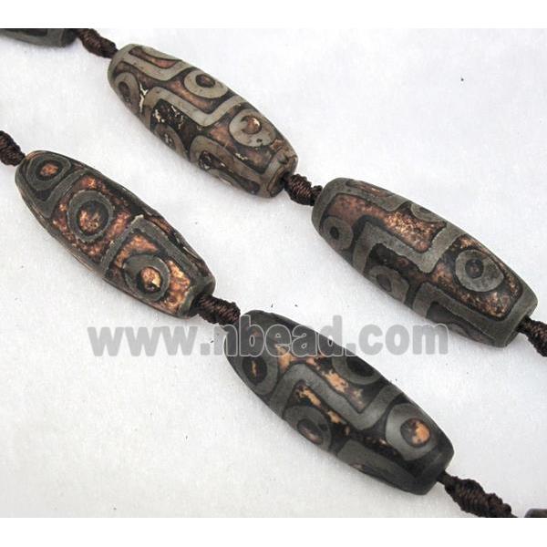 tibetan style agate beads, barrel