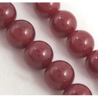 round red agate beads