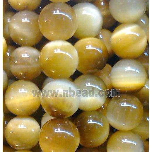 golden Tiger eye beads, AA Grade, round