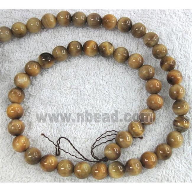 golden Tiger eye beads, A Grade, round