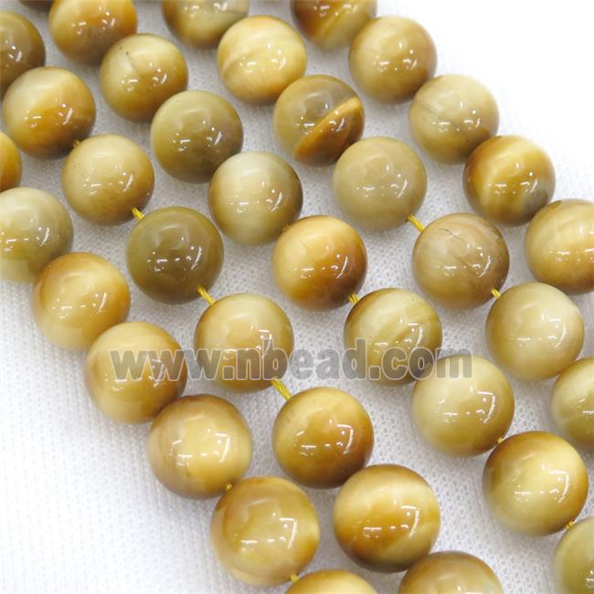 golden Tiger eye stone beads, round