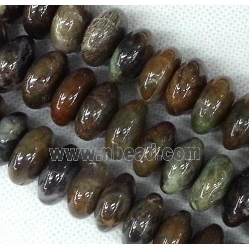 coffee Agate beads, rondelle