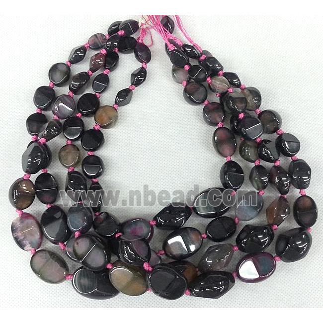 Agate beads Necklace Chain, freeform