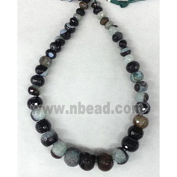 Druzy Agate rondelle beads Necklace Chain