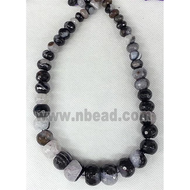 Druzy Agate rondelle beads Necklace Chain
