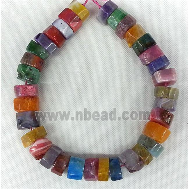 Agate Heishi beads, multi color