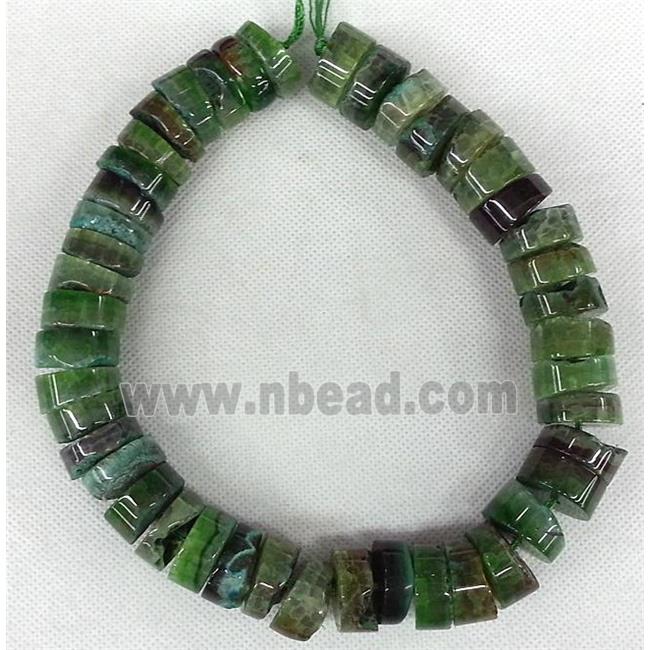 green Agate heishi beads