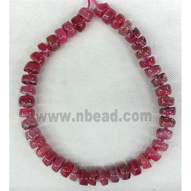 pink Agate heishi beads