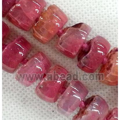 pink Agate heishi beads