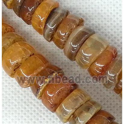 yellow Agate heishi beads