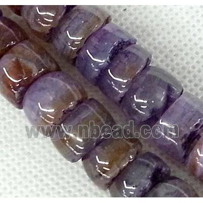 purple Agate heishi beads