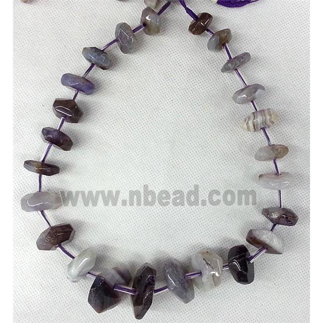 Agate beads heishi necklace chain