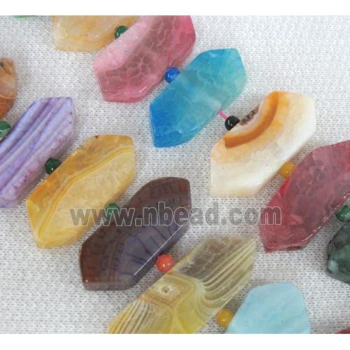 agate beads, guidepost, mixed color