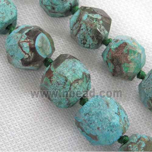 blue ocean jasper beads ball, faceted round