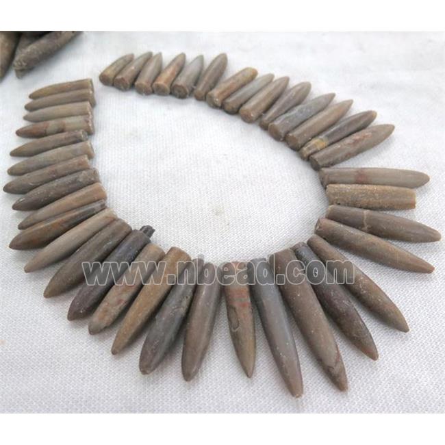 rock agate stone bullet beads