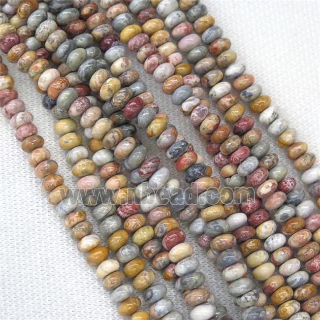 Skyeye Jasper rondelle beads