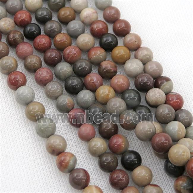 round Ocean Jasper beads