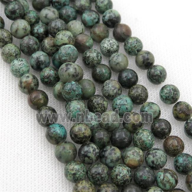 round green African Turquoise beads