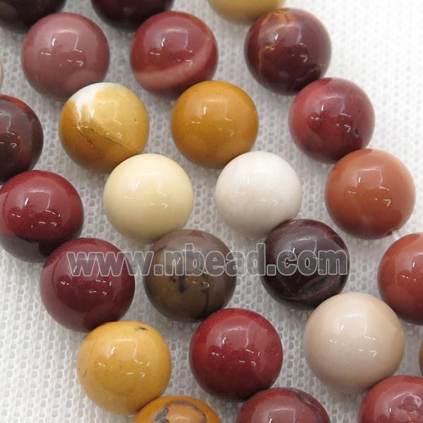 round Mookaite beads