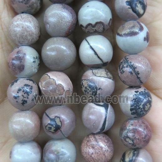 Chinese Chohua Jasper beads, round