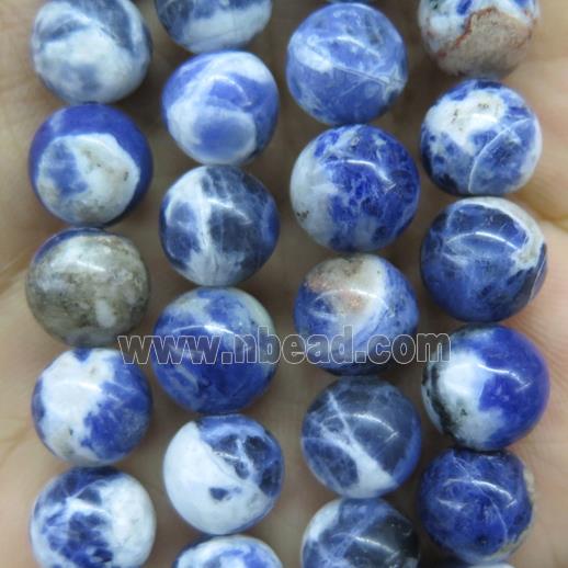 round blue Sodalite beads