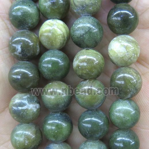 green Taiwan New Jade beads, round