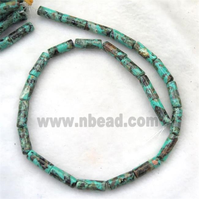 synthetical African Turquoise tube beads