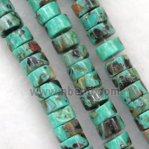 synthetical African Turquoise heishi beads