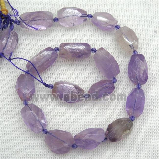 purple Amethyst nugget beads, freeform