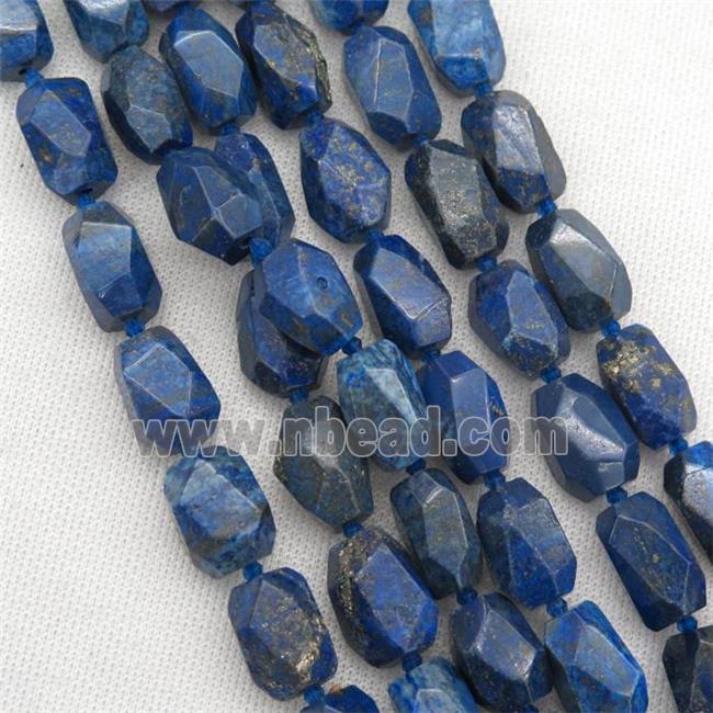 blue Lapis Lazuli nugget beads, freeform