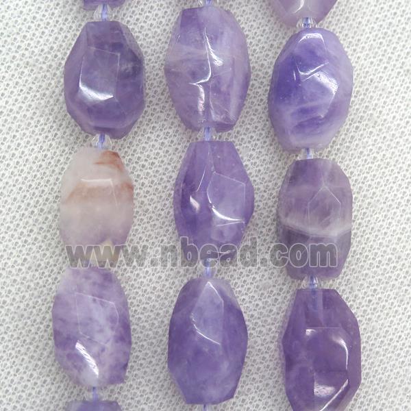 purple Chalcedony nugget beads, freeform
