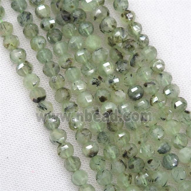 green Prehnite beads, lantern