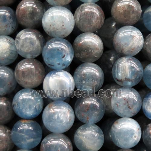 natural blue Kyanite beads, round