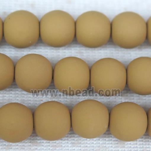 round brown Fimo Polymer Clay Beads