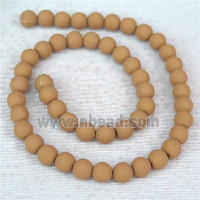 round brown Fimo Polymer Clay Beads