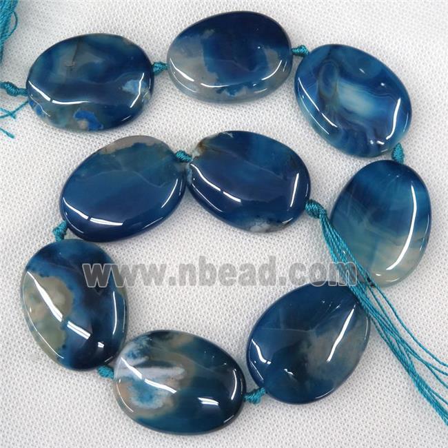 blue Montana Cherry Agate slab beads, freeform