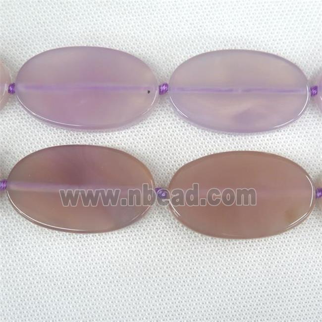 purple Agate Beads, oval, dye