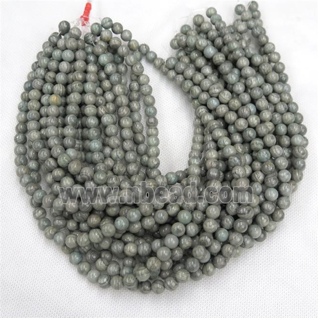round grey line Jasper beads