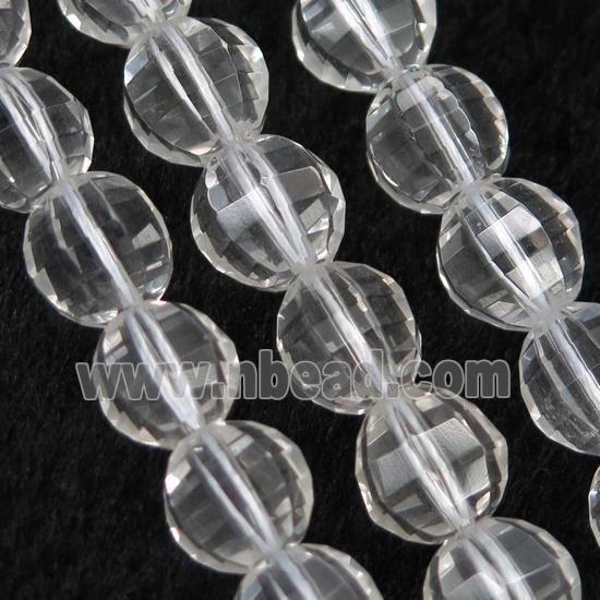 Clear Quartz Beads, faceted round