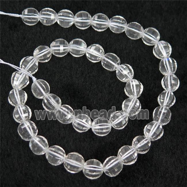 Clear Quartz Beads, faceted round