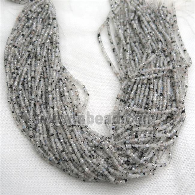 MoonStone Beads, faceted rondelle