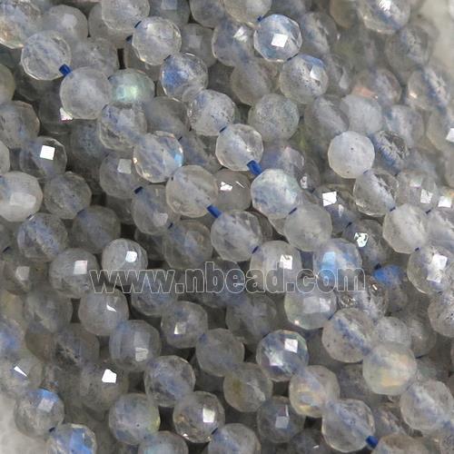 tiny Labradorite Seed Beads, faceted round